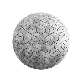 Cube concrete pavement